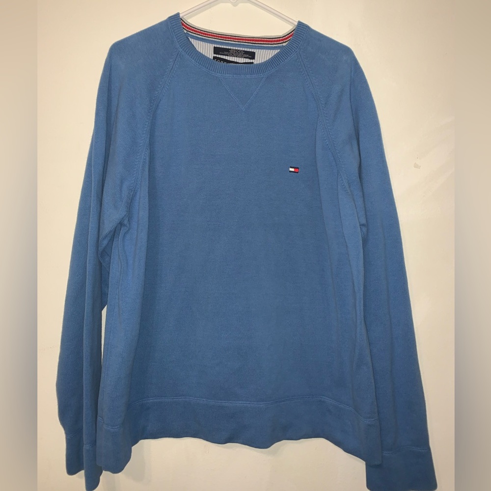 Vintage Blue Tommy Hilfiger Sweater Size XL